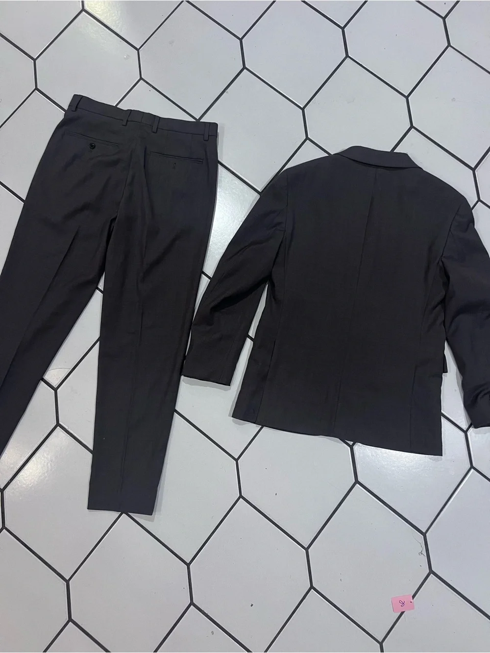 Zara Men's Brown Two-Piece Suit Jacket & Pants Size 36